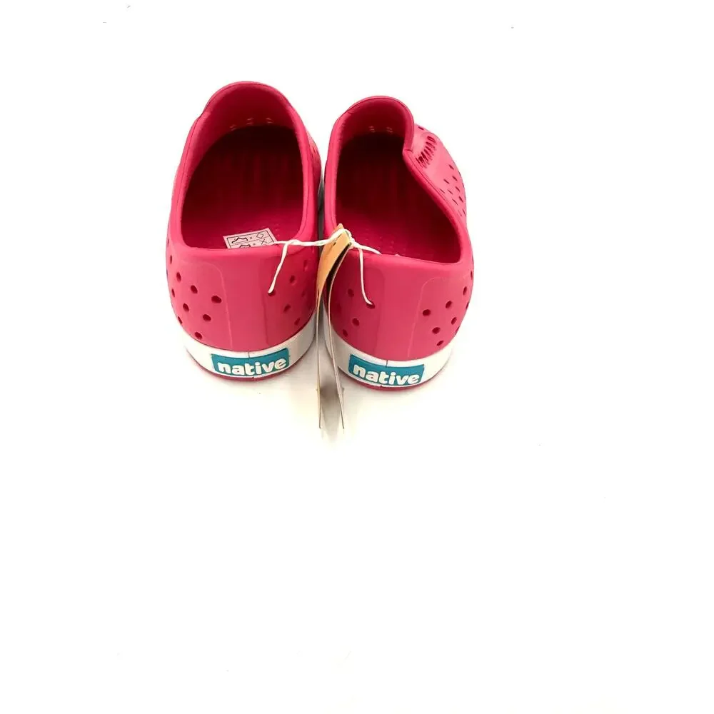 Native Jefferson Child Shoes - Hollywood Pink/Shell White - c11